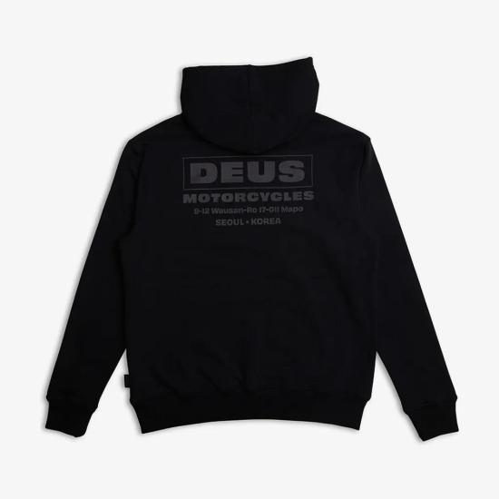  데우스 후드 티셔츠 DMF238098 BLK BLACK DOM - DEUS