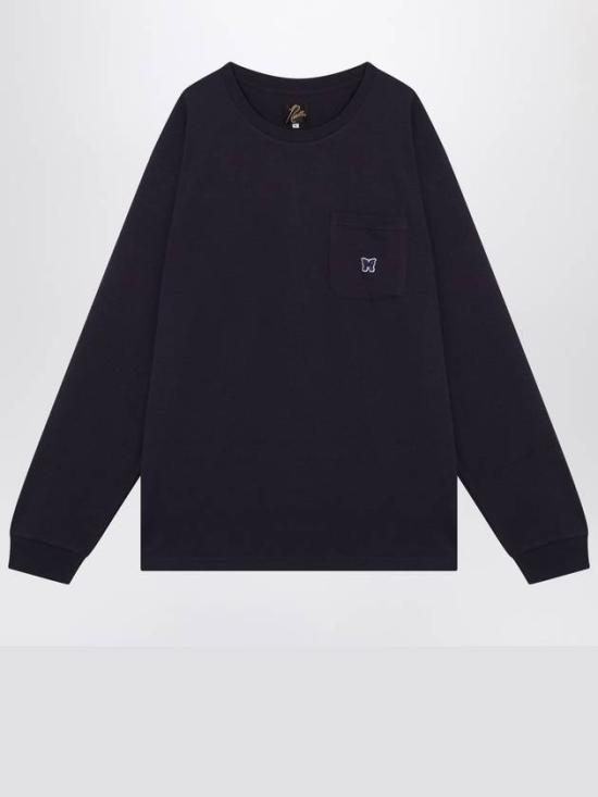  니들스 긴팔 티셔츠 PU307 BLACK DOM