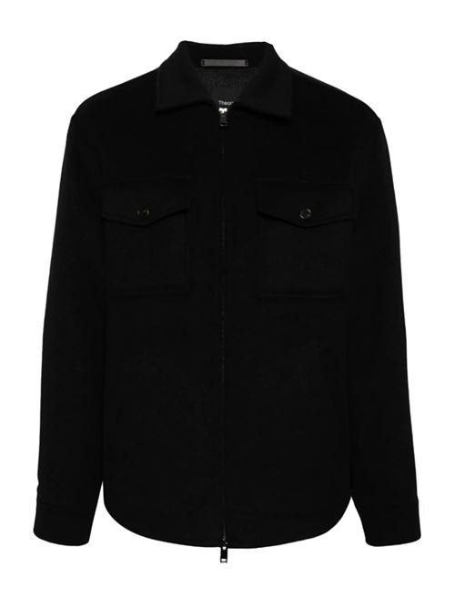  띠어리 봄버 자켓 N08714231KV BLACK DARK CHARCAOL DOM