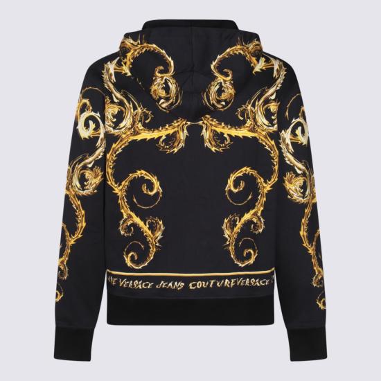  베르사체 후드 티셔츠 77GAI3ZCFS164G89 BLACK DOM - VERSACE