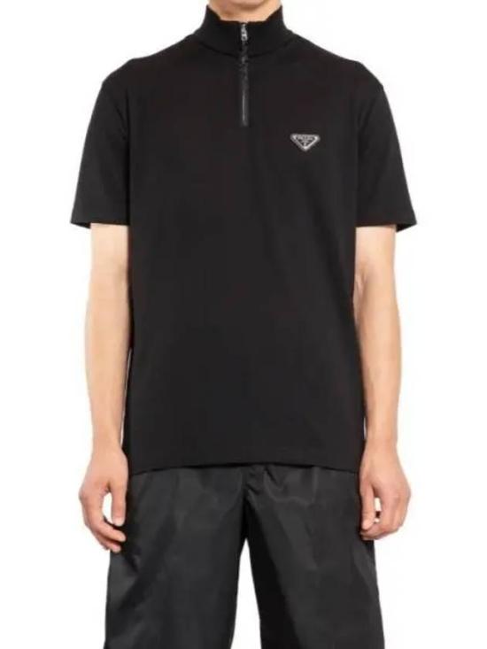 25SS 프라다 폴로 티셔츠 UJN9171YR4F0002 BLACK DOM
