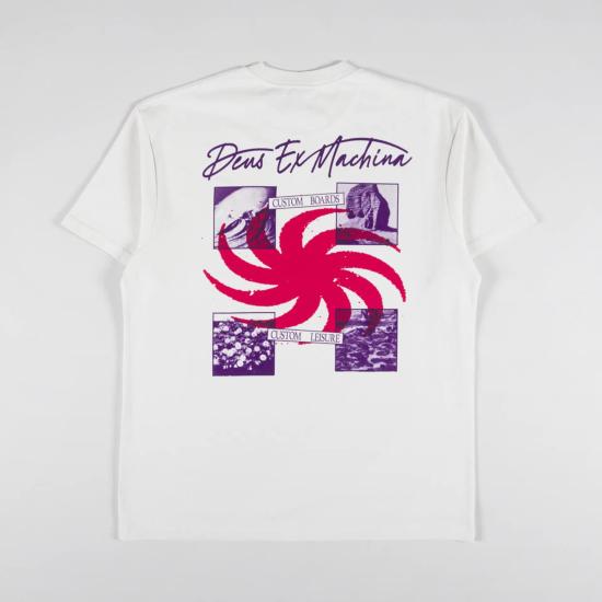  데우스 반팔 티셔츠 DMP241296ADWH DIRTY WHITE DOM - DEUS