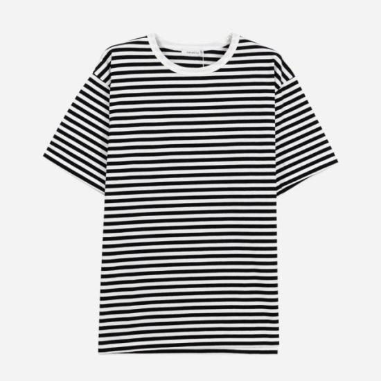  나나미카 반팔 티셔츠 SUHS425E KW BLACK X WHITE DOM