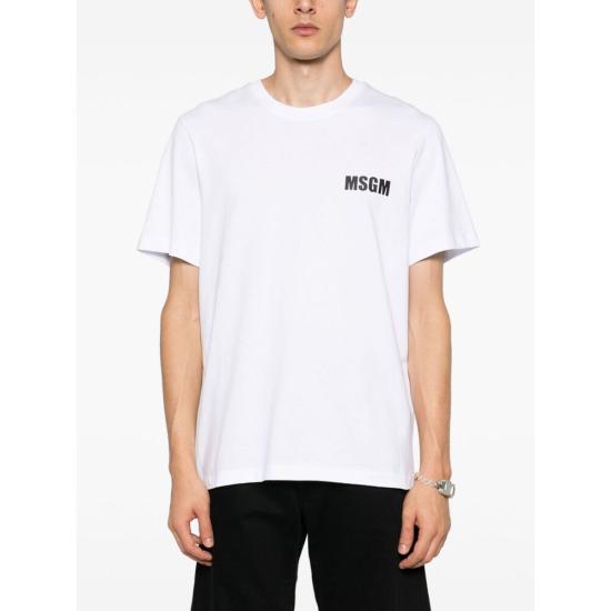  엠에스지엠 반팔 티셔츠 3640MM13024700201 WHITE DOM - MSGM