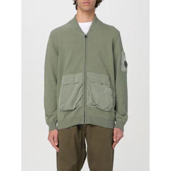  씨피 컴퍼니 집업 니트 16CMKN046A005367M627 AGAVE GREEN DOM