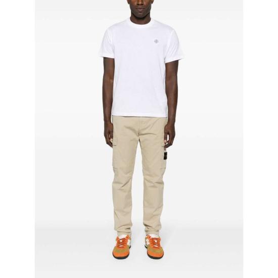  스톤 아일랜드 반팔 티셔츠 801523757A0001 WHITE DOM - STONE ISLAND