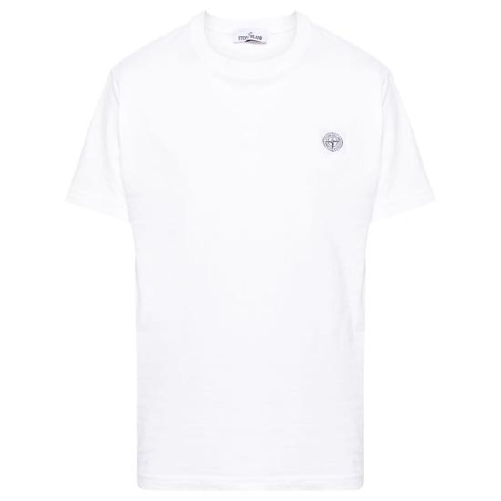  스톤 아일랜드 반팔 티셔츠 801523757A0001 WHITE DOM