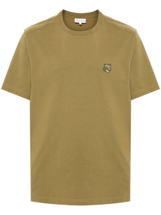  메종키츠네 볼드 폭스 헤드 패치 컴포트 티셔츠 MM00127KJ0118P358 KHAKI GREEN DOM