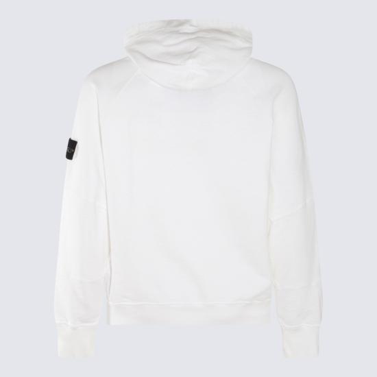  스톤 아일랜드 후드 티셔츠 801565860V0001 WHITE DOM - STONE ISLAND