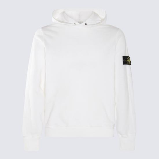  스톤 아일랜드 후드 티셔츠 801565860V0001 WHITE DOM