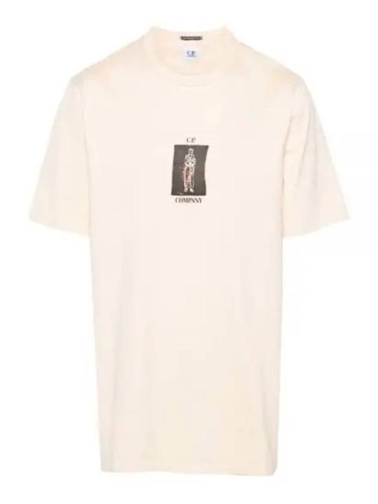  씨피 컴퍼니 반팔 티셔츠 16CMTS163A 006203W 402 PISTACHIO SHELL DOM