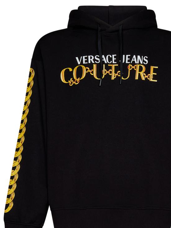  베르사체 후드 티셔츠 75GAIF01CF00FG89 BLACK GOLD DOM - VERSACE