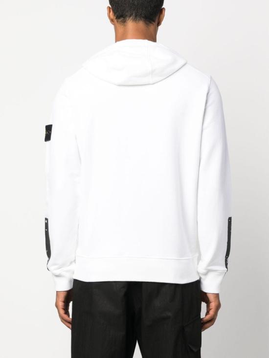  스톤 아일랜드 후드 티셔츠 791567461V0001 WHITE DOM - STONE ISLAND