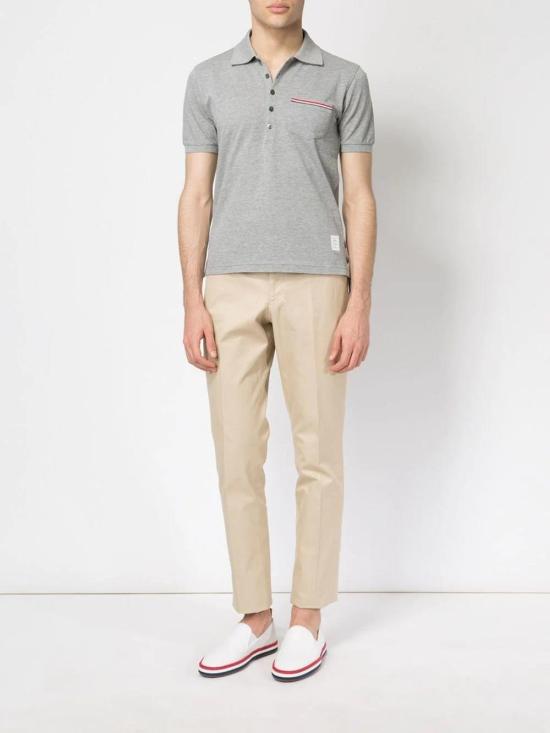25SS 톰브라운 폴로 티셔츠 MJP022A01455055 LGRAY DOM - THOM BROWNE