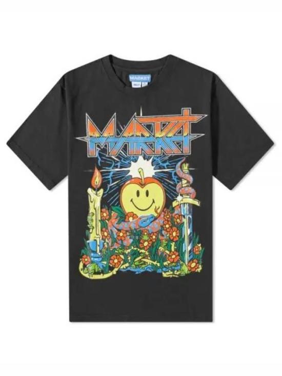  마켓 반팔 티셔츠 399001363BLACK VINTAGE BLACK DOM