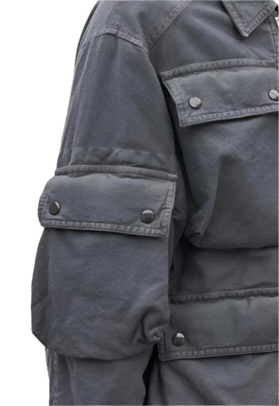  드리스 반 노튼 자켓 Dries Van Noten 루즈핏 블루종 그레이 - DRIES VAN NOTEN