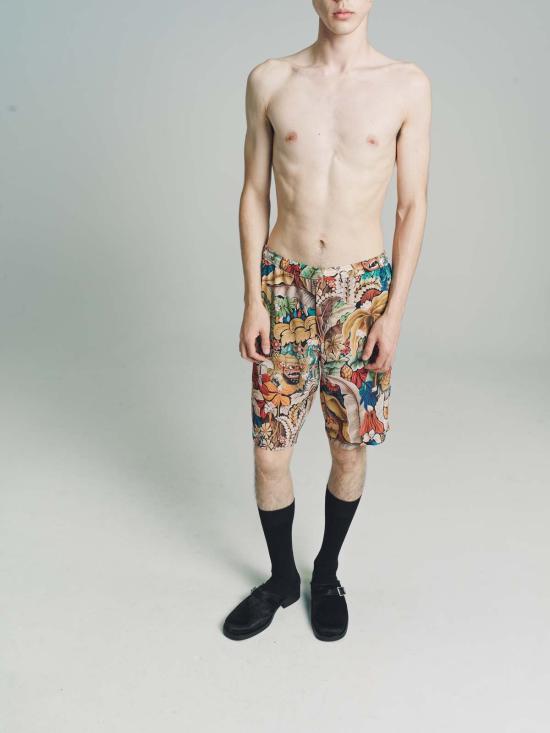  엔드리스 조이 숏팬츠 실크 르와 비네다 보드 반바지 멀티