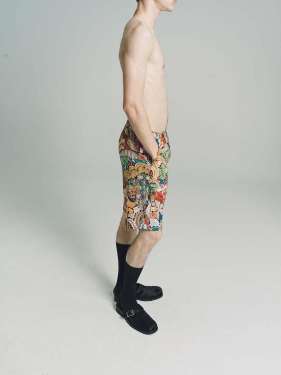  엔드리스 조이 숏팬츠 실크 르와 비네다 보드 반바지 멀티 - ENDLESS JOY