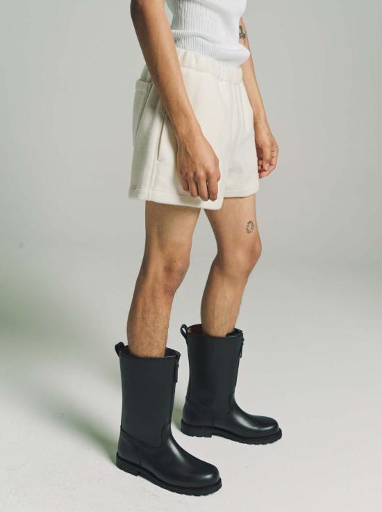  리에르 숏팬츠 리어 울 플리스 숏 아이보리 - RIER