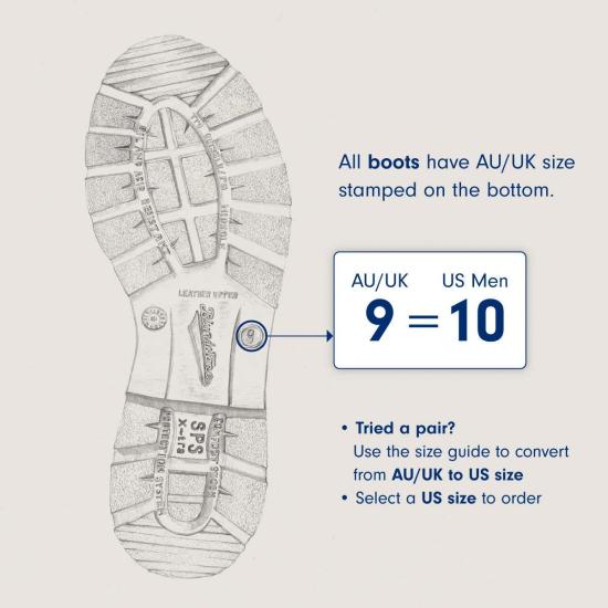  블런드스톤 부츠 Blundstone 남성용 스타일 587 첼시  러스틱 블랙 - BLUNDSTONE