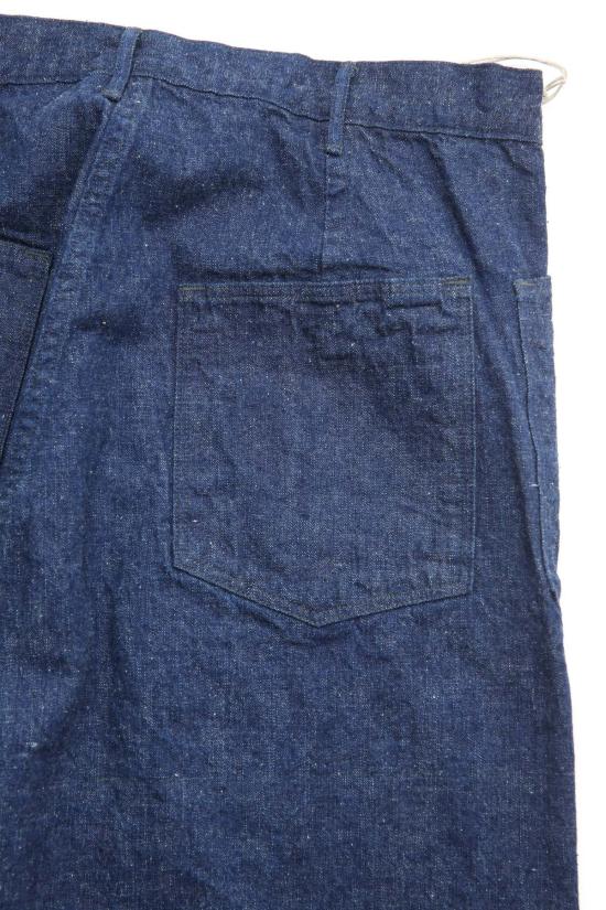  오어슬로우 데님 팬츠 Orslow Us 네이비 사이드 솔기 없는  원워시 - ORSLOW