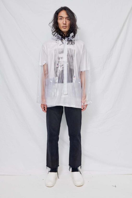  어셈블리 뉴욕 자켓 조립 비닐 레인코트 클리어