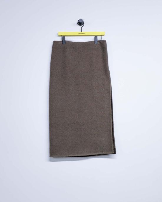  리에르 롱 스커트 펠트 울 워커 스커트 카스토로 - RIER