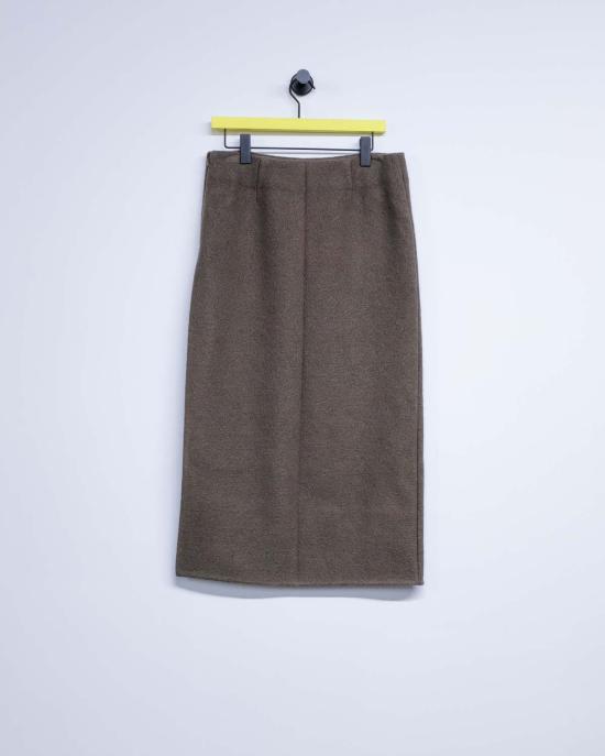  리에르 롱 스커트 펠트 울 워커 스커트 카스토로 - RIER