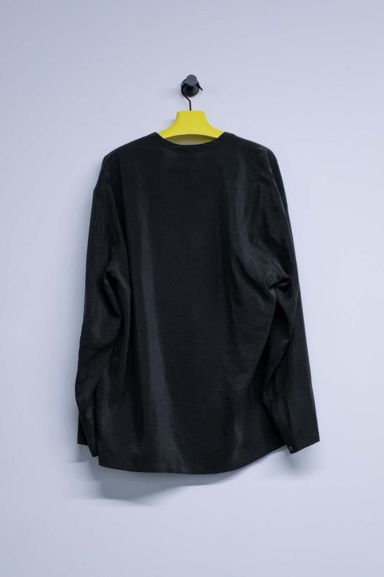  르메르 긴팔 티셔츠 드라이실크 라이트 바레즈 다크 에스프레소 - LEMAIRE