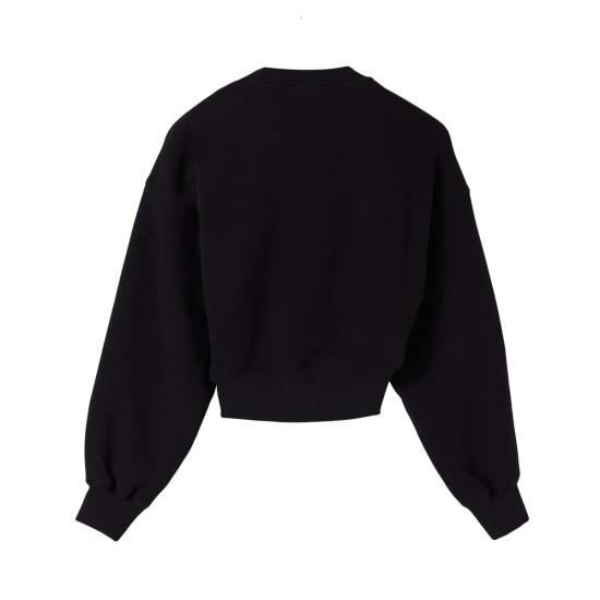  오프화이트 스웨터 오프 화이트 애니메이션 아이 크롭 크루넥 스웨어셔츠 블랙/멀티컬러 - OFF WHITE