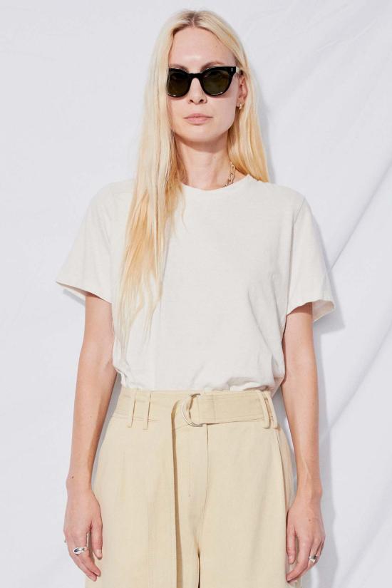  영메이븐 반팔 티셔츠 Jungmaven Hemp Baja 티 화이트