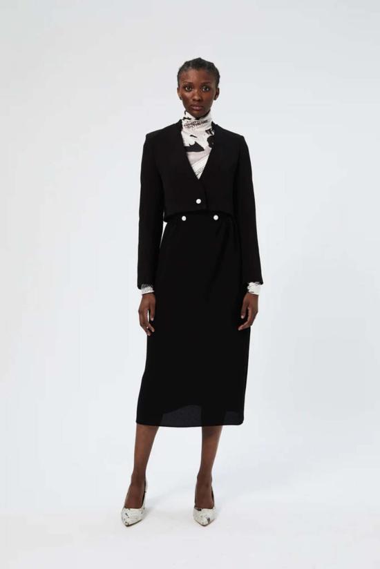  에들린 리 미디 스커트 Edeline Lee 이터레이쇼 스커트 블랙