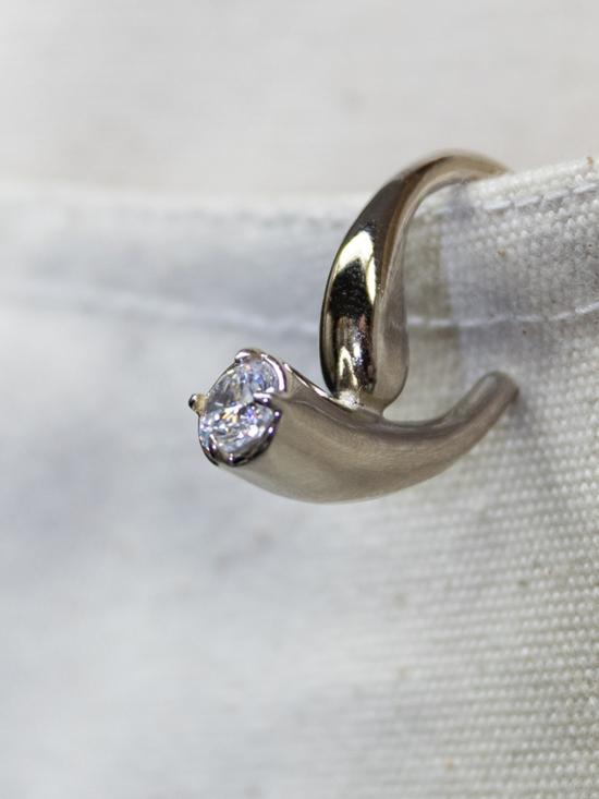  판코네시 싱글 이어링 P 이어커프 실버 - PANCONESI