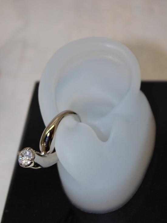  판코네시 싱글 이어링 P 이어커프 실버 - PANCONESI