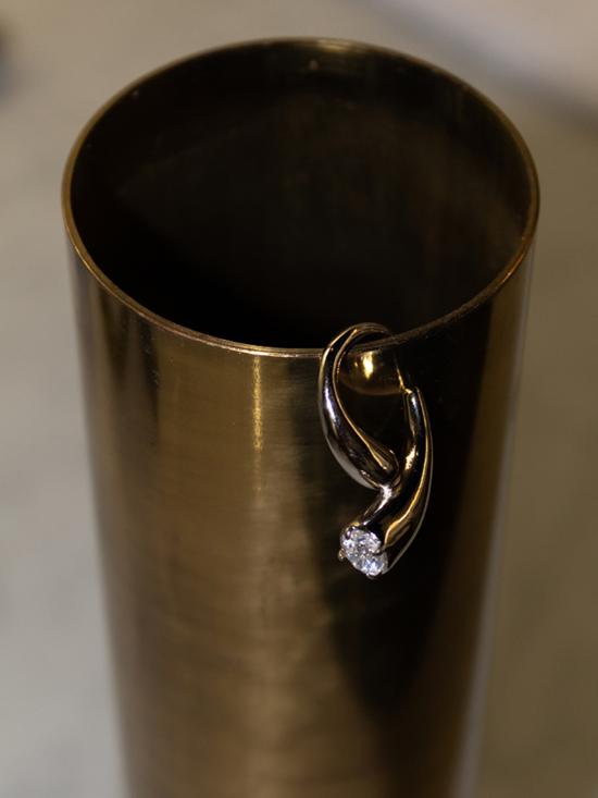  판코네시 싱글 이어링 P 이어커프 실버 - PANCONESI