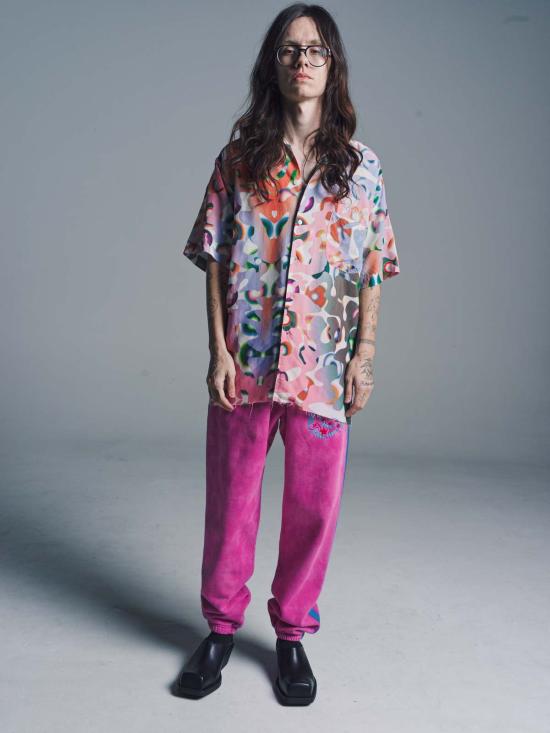  로스트 데이즈 / 남성 핑크 옴브레 스웻 팬츠 BPG - LOST DAZE