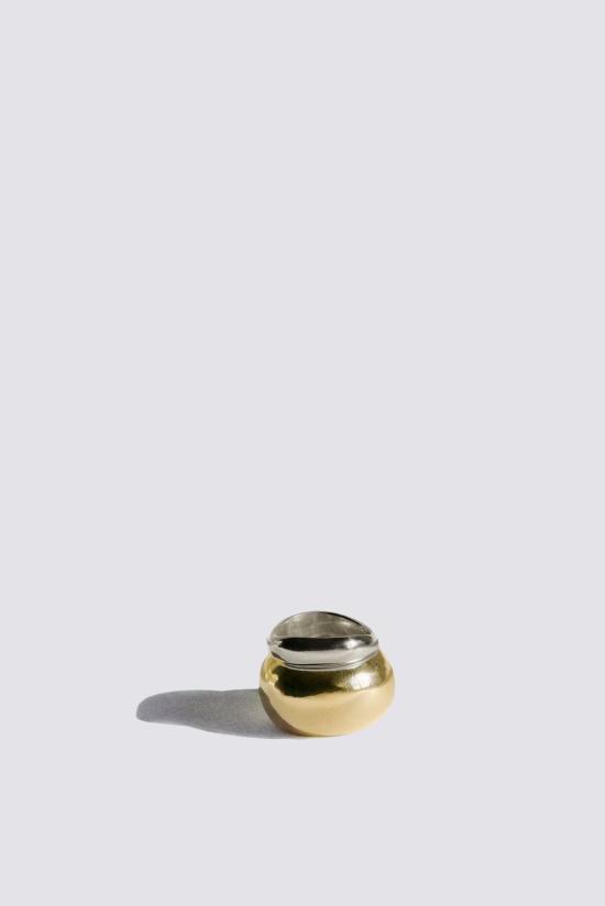  헤르난 헤르데즈 반지 에르난 헤르데즈 스털링 실버 및 황동 퍼프 링 세트