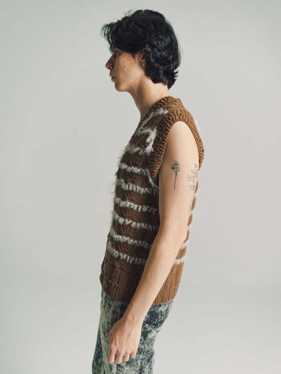  나마체코 베스트 손햄 지퍼  체스넛 브라운 - NAMACHEKO