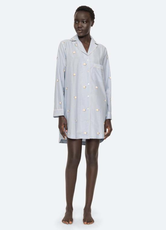  씨뉴욕 라운지 웨어 Sea Ny Sheep 나이트 셔츠 스카이 - SEA NY