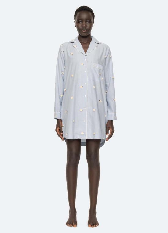 씨뉴욕 라운지 웨어 Sea Ny Sheep 나이트 셔츠 스카이 - SEA NY