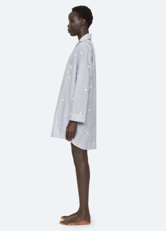  씨뉴욕 라운지 웨어 Sea Ny Sheep 나이트 셔츠 스카이 - SEA NY