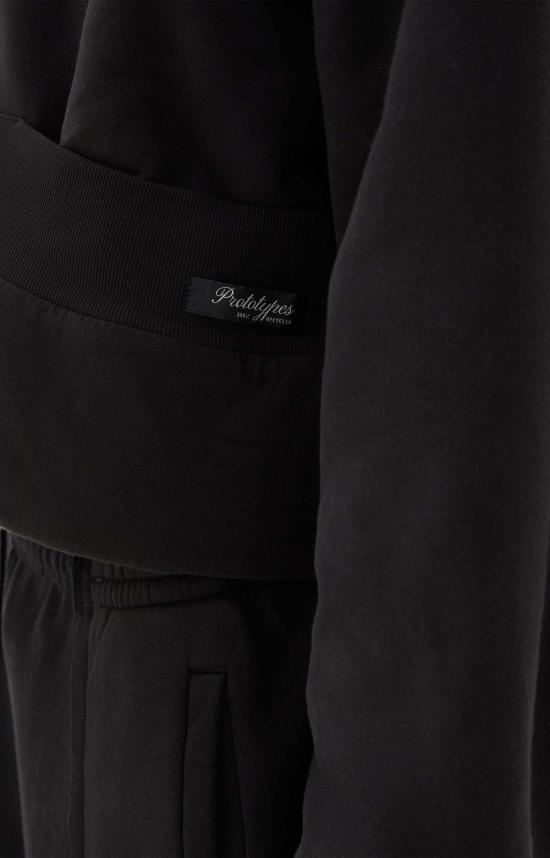  프로토타입 후드 티셔츠 패딩 후드 블랙 - PROTOTYPES