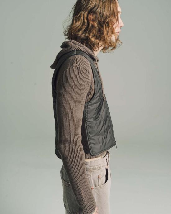  아워레가시 자켓 Our Legacy Aero Nylon Quilt Liner 조끼 산화 그레이 - OUR LEGACY