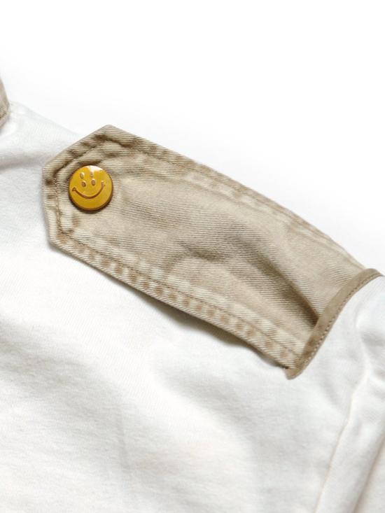  캐피탈 긴팔 티셔츠 Kapital 16 Tianzhu Seagull 럭비 셔츠 화이트 - KAPITAL