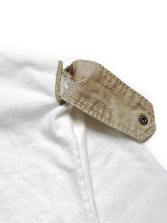  캐피탈 긴팔 티셔츠 Kapital 16 Tianzhu Seagull 럭비 셔츠 화이트 - KAPITAL