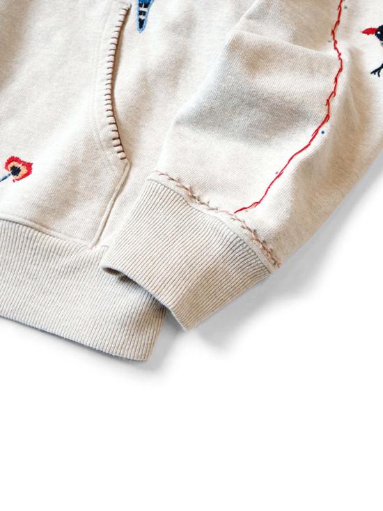  캐피탈 후드 티셔츠 Kapital 탑 Swt 니트 후디 까치 내추럴 - KAPITAL