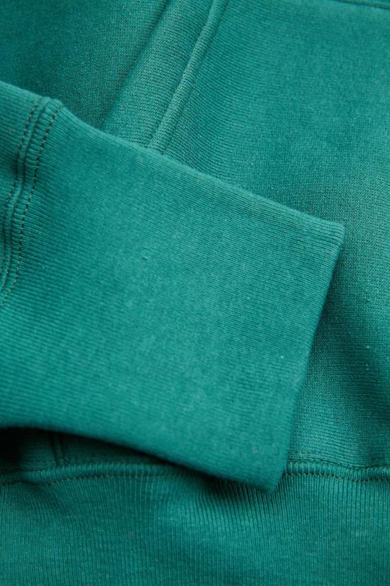  캠버 후드 티셔츠 크로스 니트 헤비웨이트 풀오버 후드 스웨트셔츠 다크 그린 - CAMBER