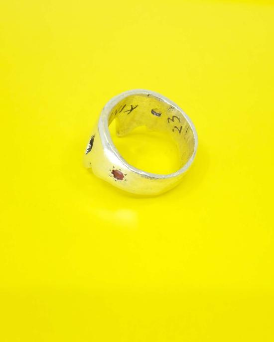  Aris Schwabe 반지 .925 실버 루비 킹 링 실버 - OTHER BRANDS