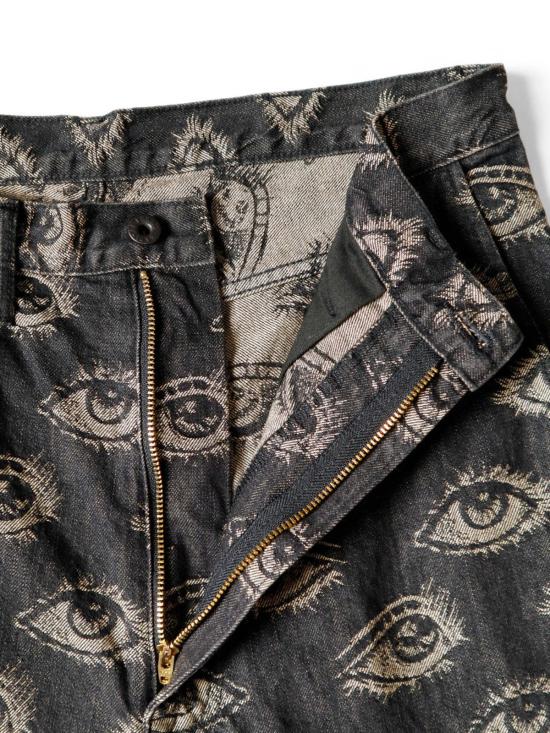  캐피탈 스트레이트 팬츠 Kapital 12 Oz Speakeasy 데님 포트 배기 팬츠 인디고 - KAPITAL