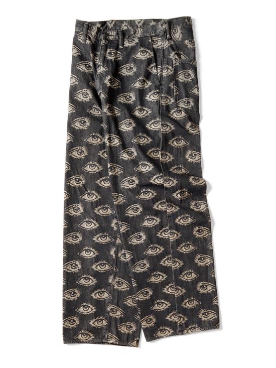  캐피탈 스트레이트 팬츠 Kapital 12 Oz Speakeasy 데님 포트 배기 팬츠 인디고 - KAPITAL